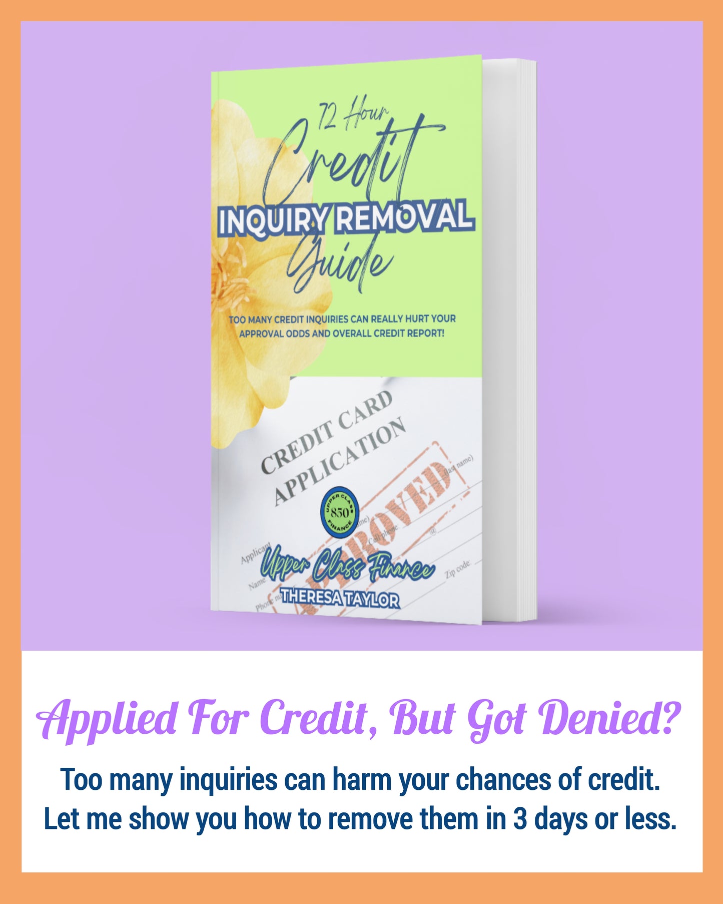 72-Hour Credit Inquiry Removal Guide (Instant eBook Download)