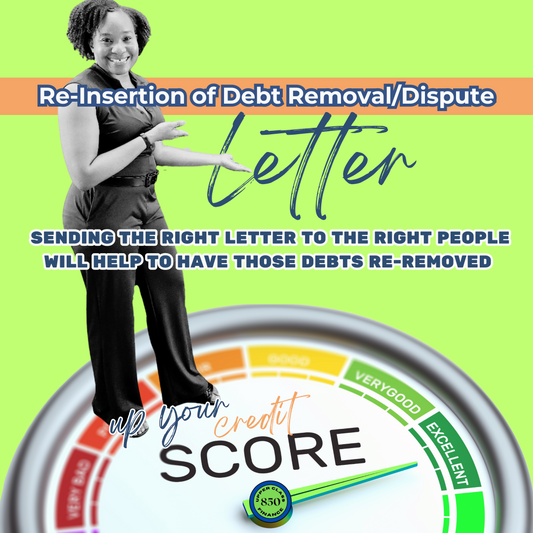Reinsertion of Debt Dispute Letter